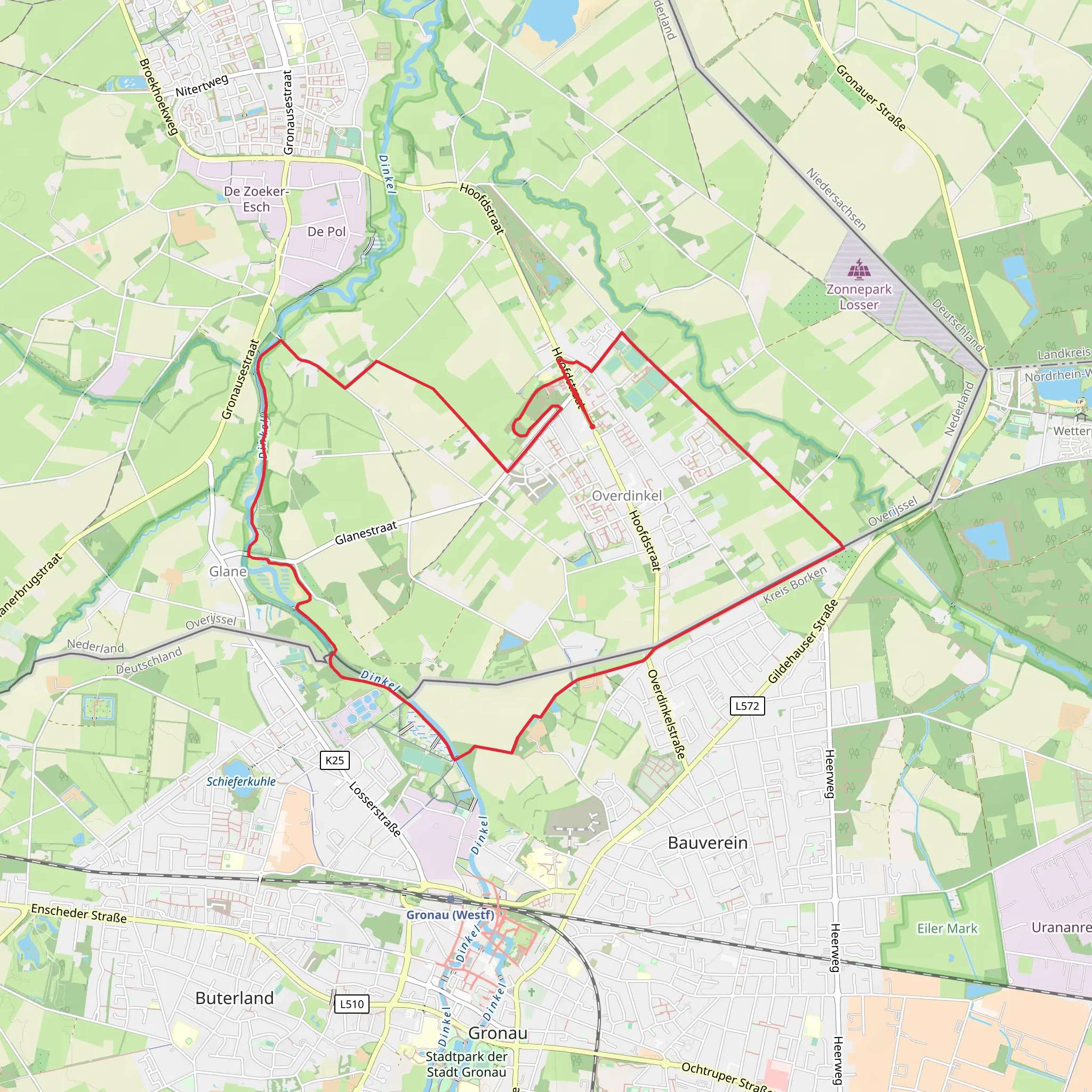Lakerinks Weg and Invals Weg Loop mobile static map
