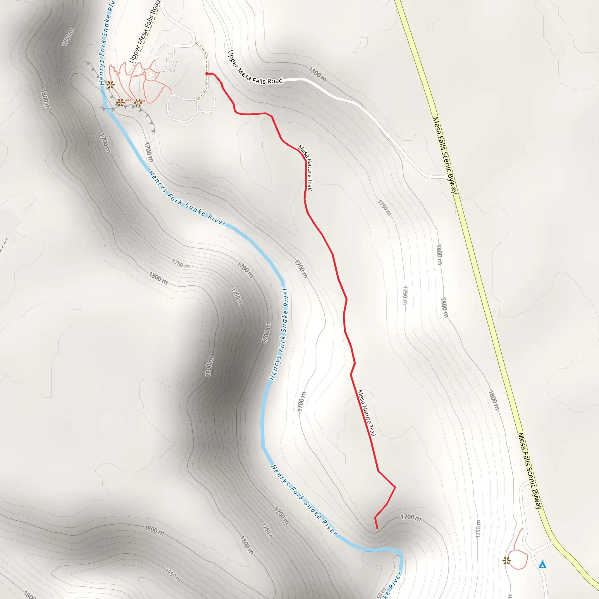 Mesa Nature Trail mobile static map