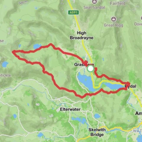 Rydal Water, Little Castle How and Easedale Tarn Loop