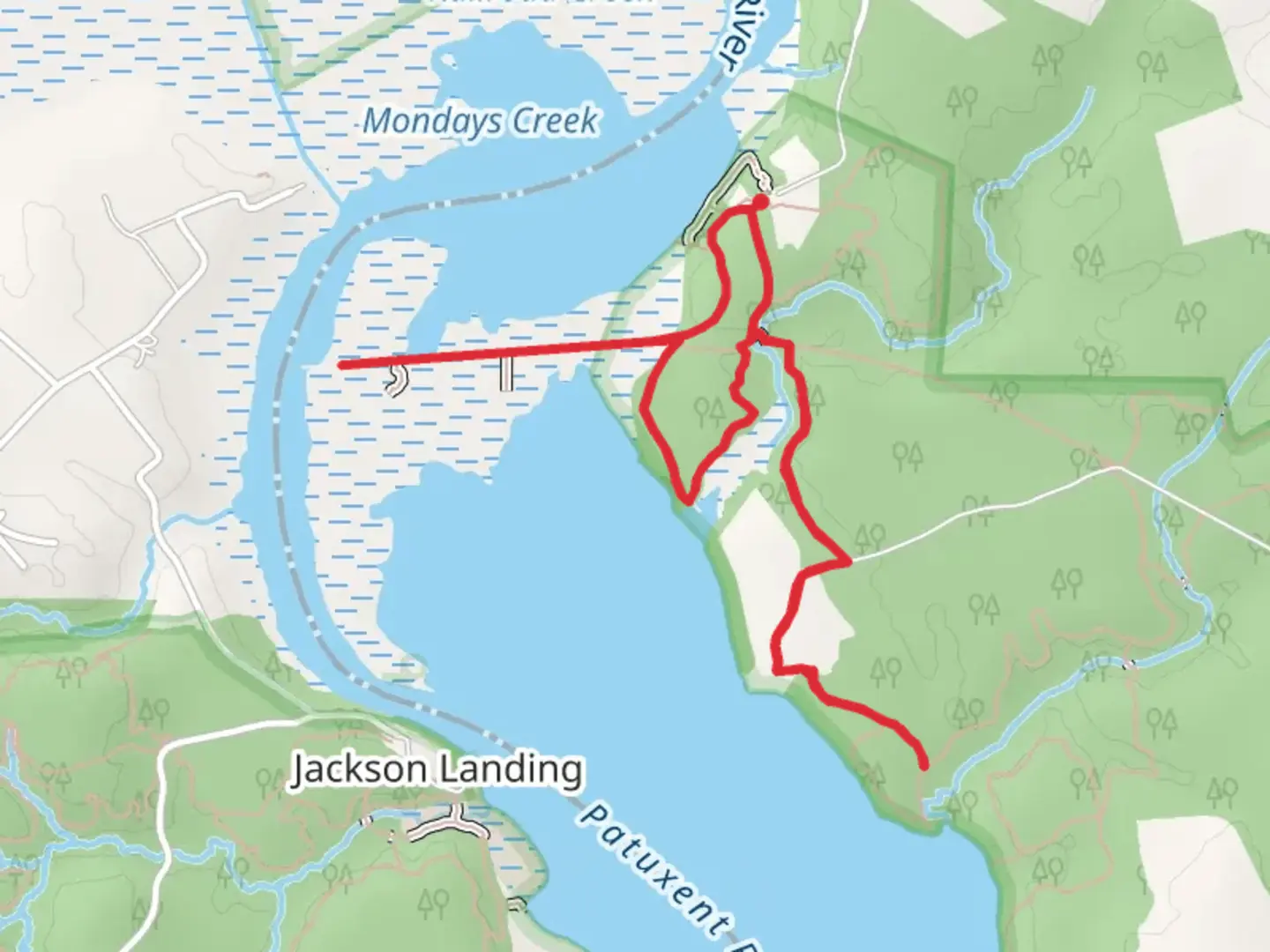 An image depicting the trail Utility Trail and Railroad Bed Trail and its surrounding area.
