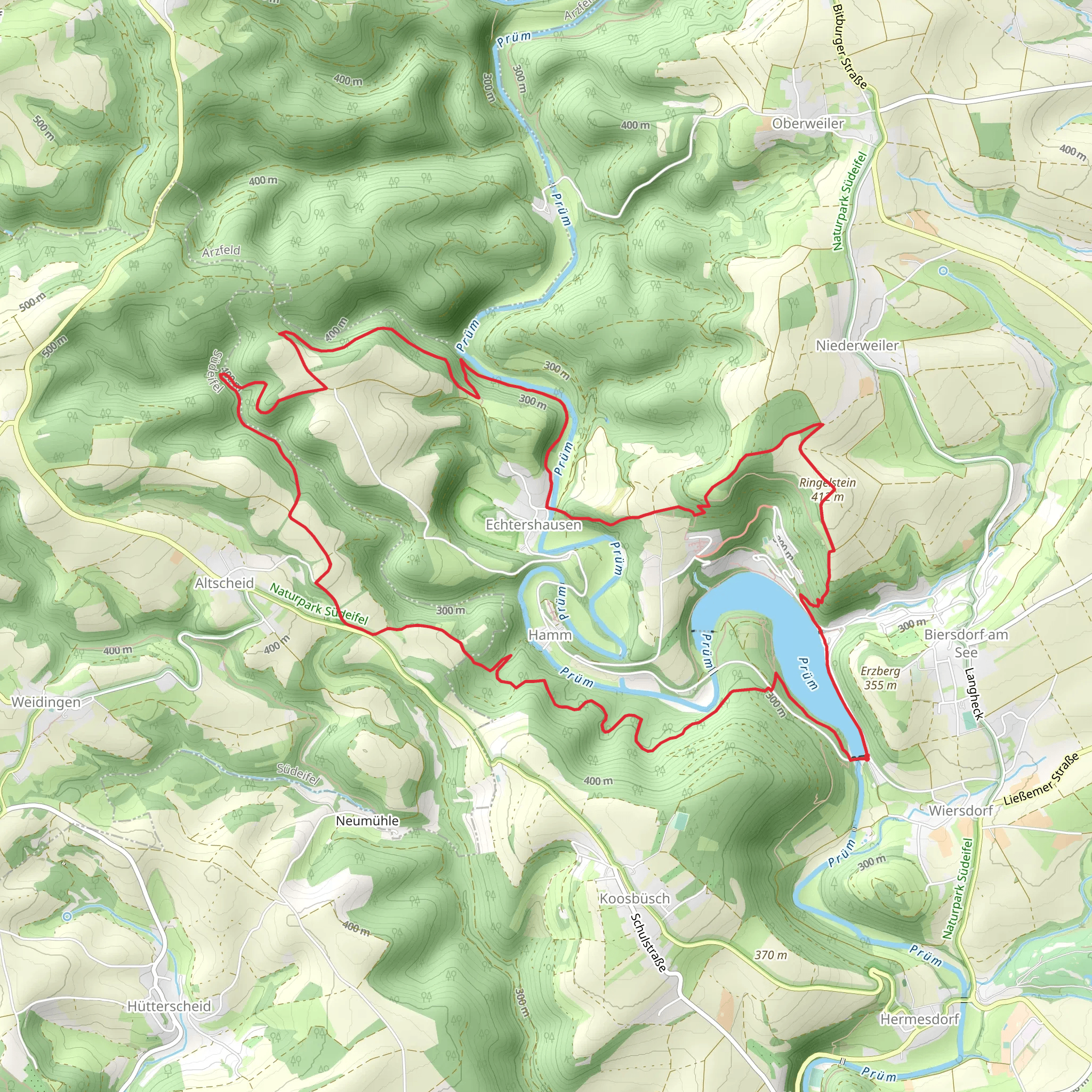 Stausee Bitburg and Echtershausen Loop | Eifelkreis Bitburg-Prüm | Ger