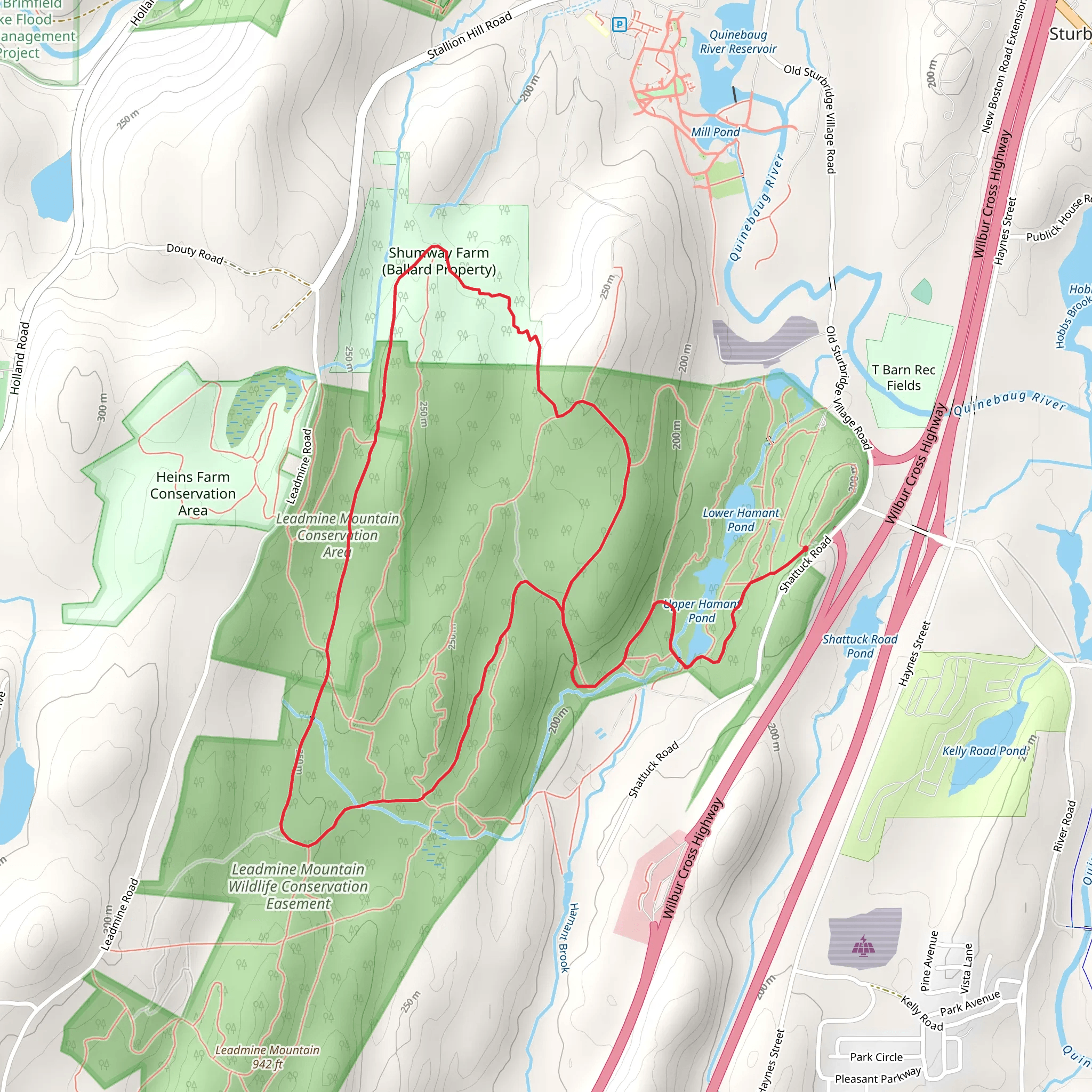 Hamant Brook Loop and Sandpit Loop mobile static map