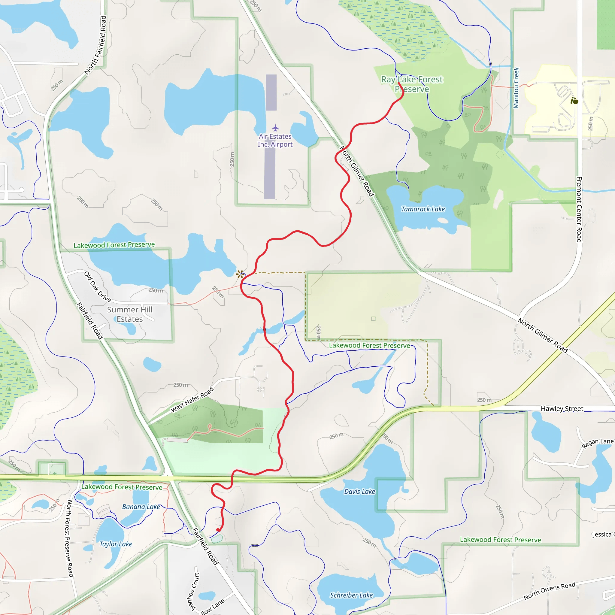 Fort Hill Trail mobile static map