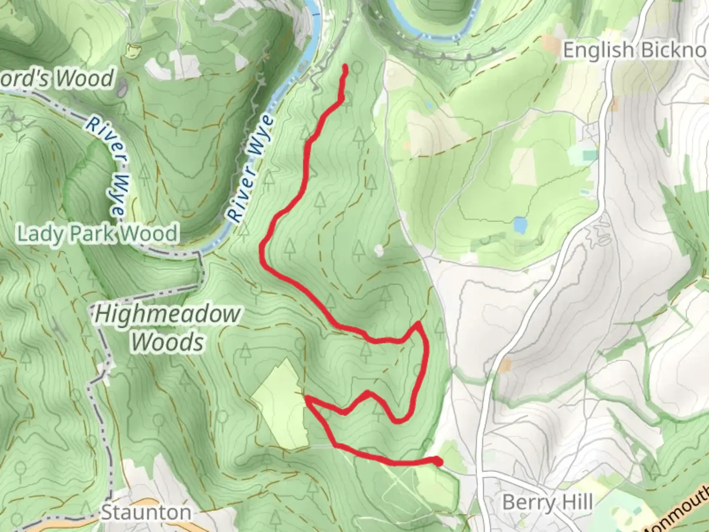 An image depicting the trail Maliscot Wood Walk - Christchurch and its surrounding area.