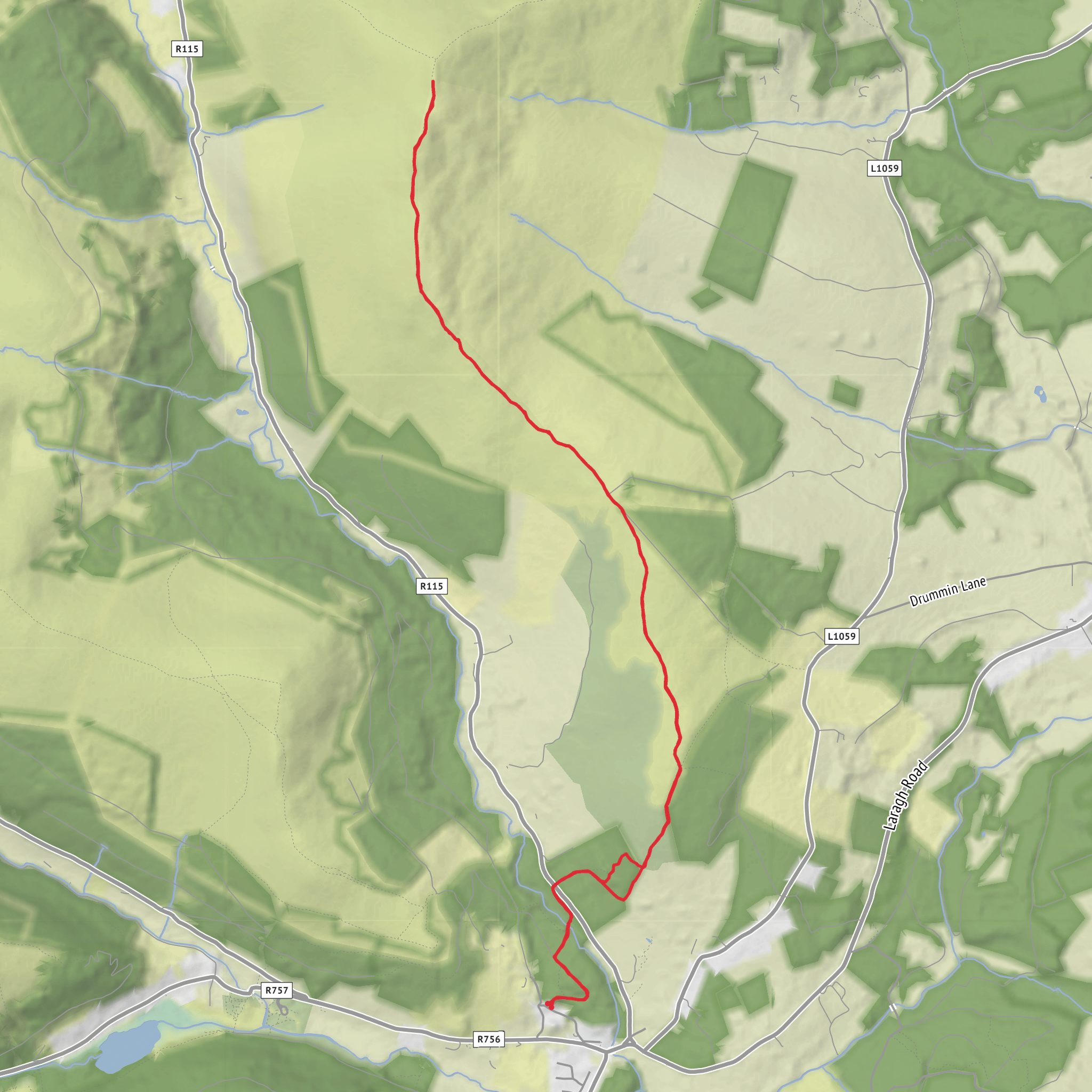 Scarr from Brockagh NS mobile static map