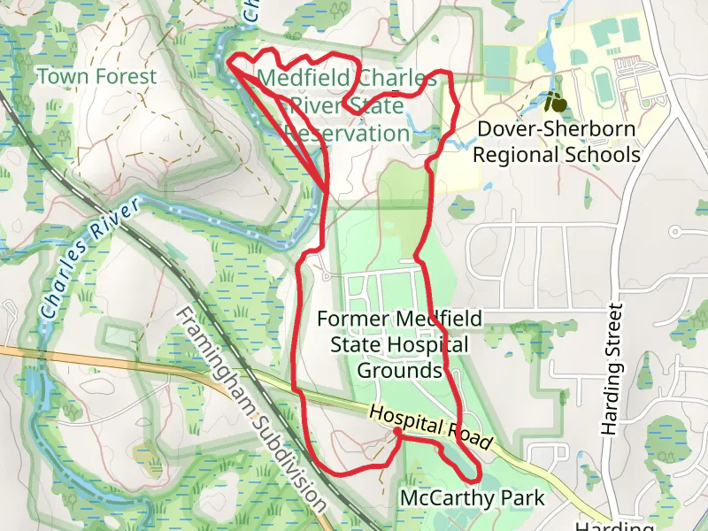 Former Medfield State Hospital Grounds Loop Trail