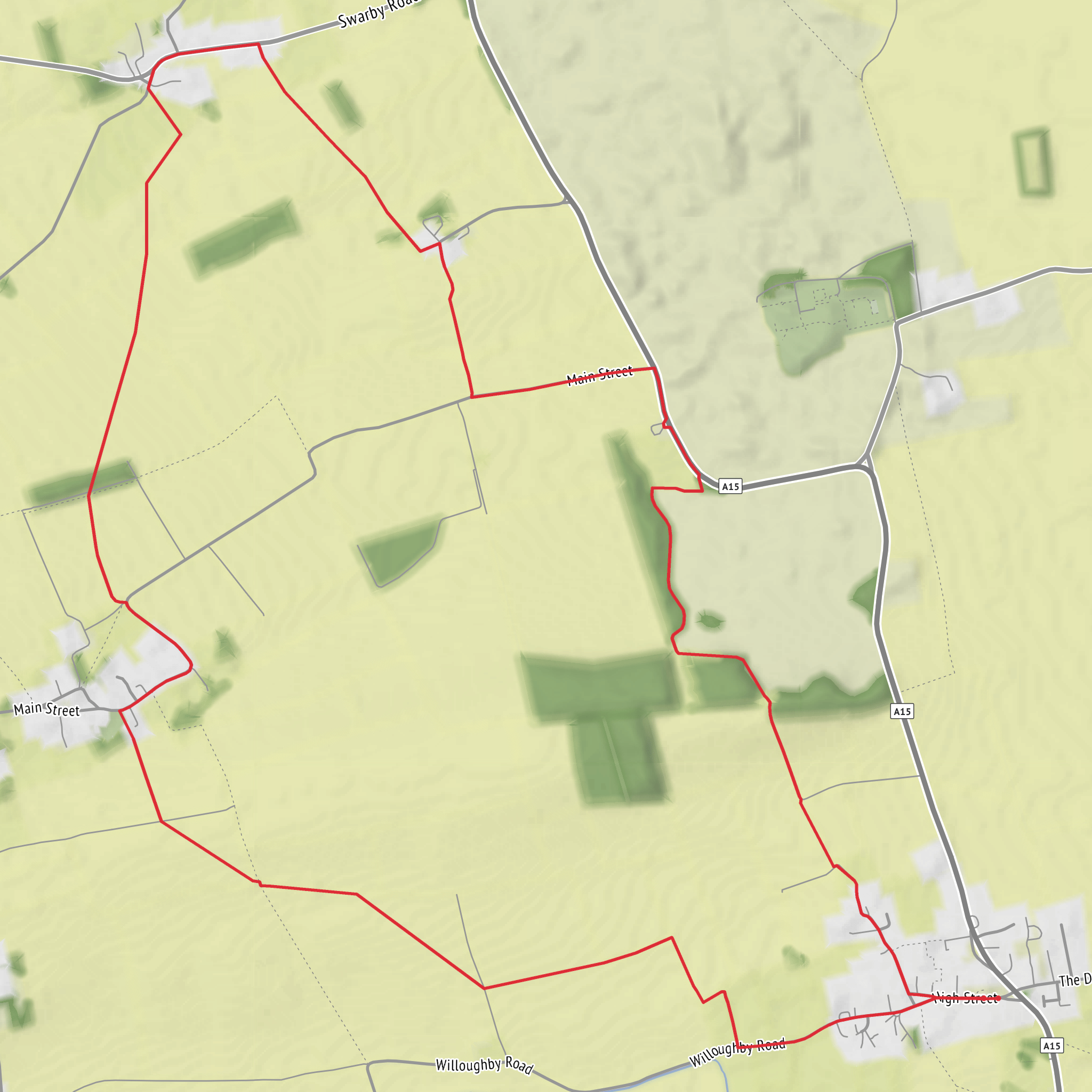 Croton and Green Hill Loop mobile static map