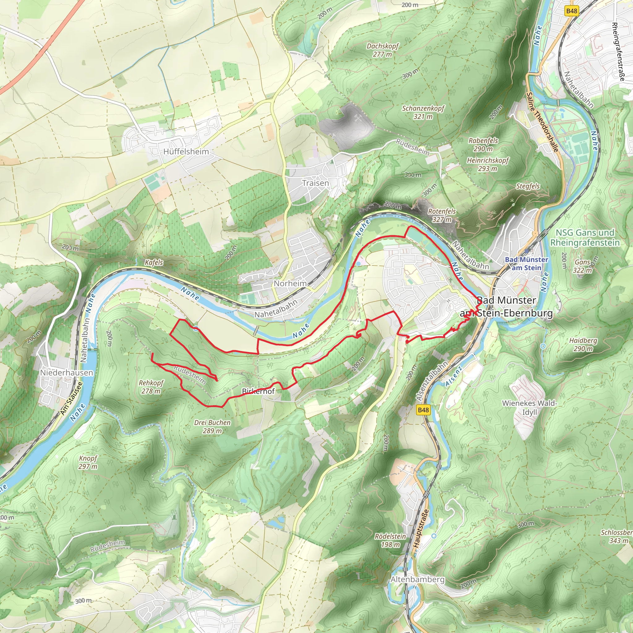 Classic and Intro Ebernburg Loop mobile static map