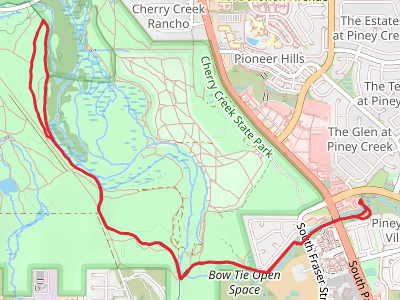 Piney Creek and Cherry Creek Trail
