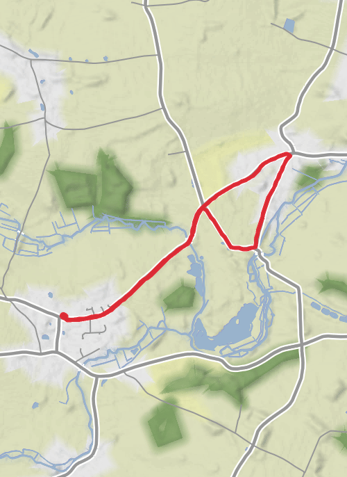 Hike from Barford mobile static map