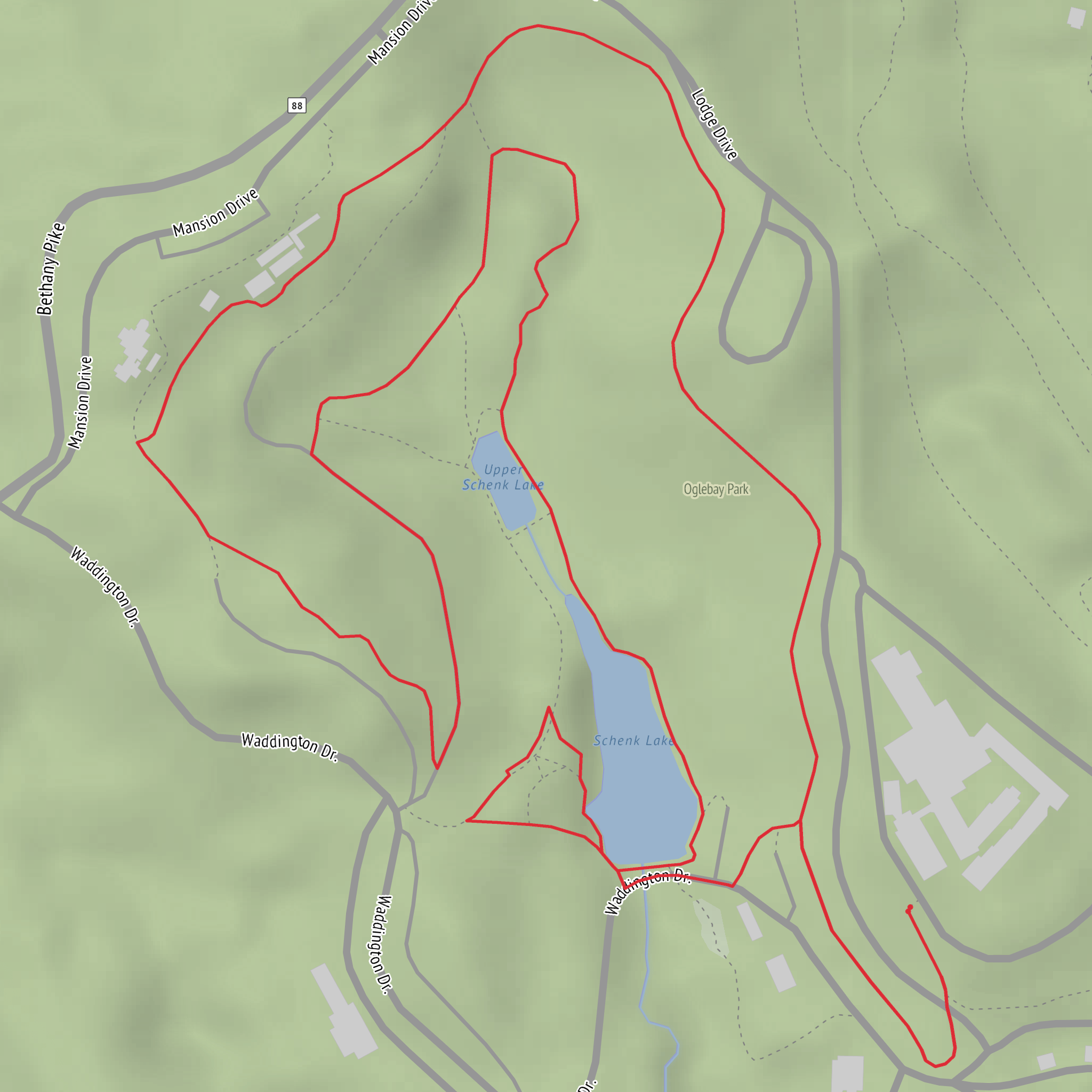 Susan Wheeler Walking Trail mobile static map