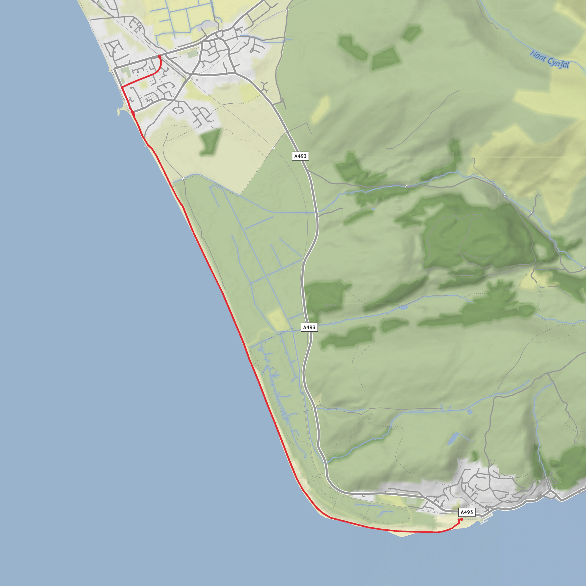 Tywyn mobile static map