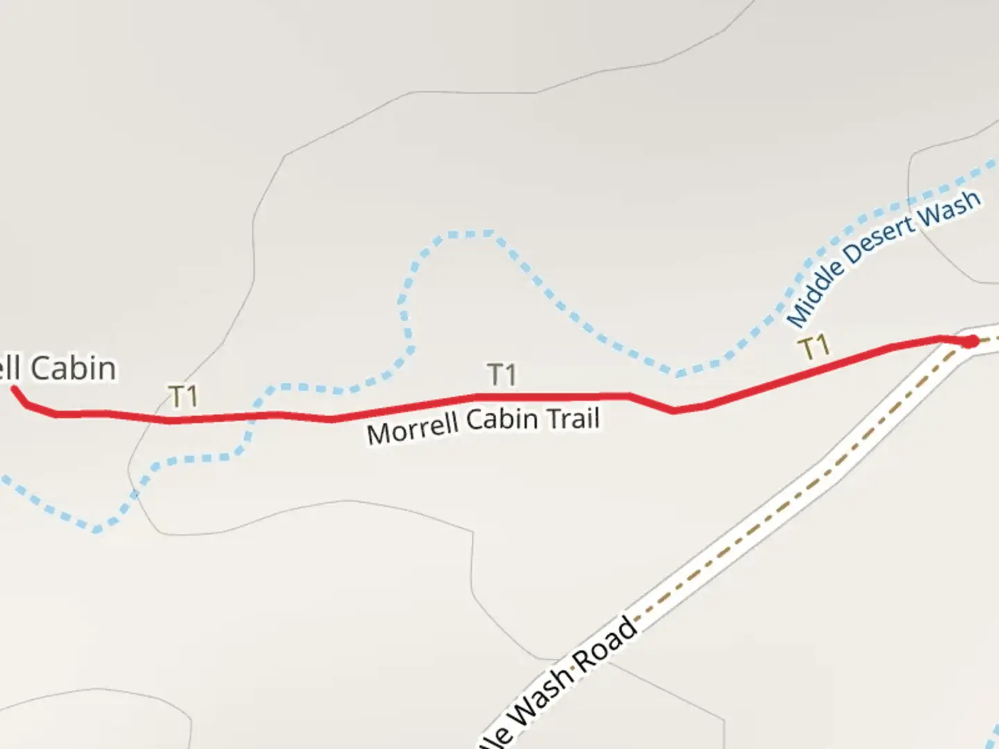 An image depicting the trail Morrell Cabin Trail and its surrounding area.
