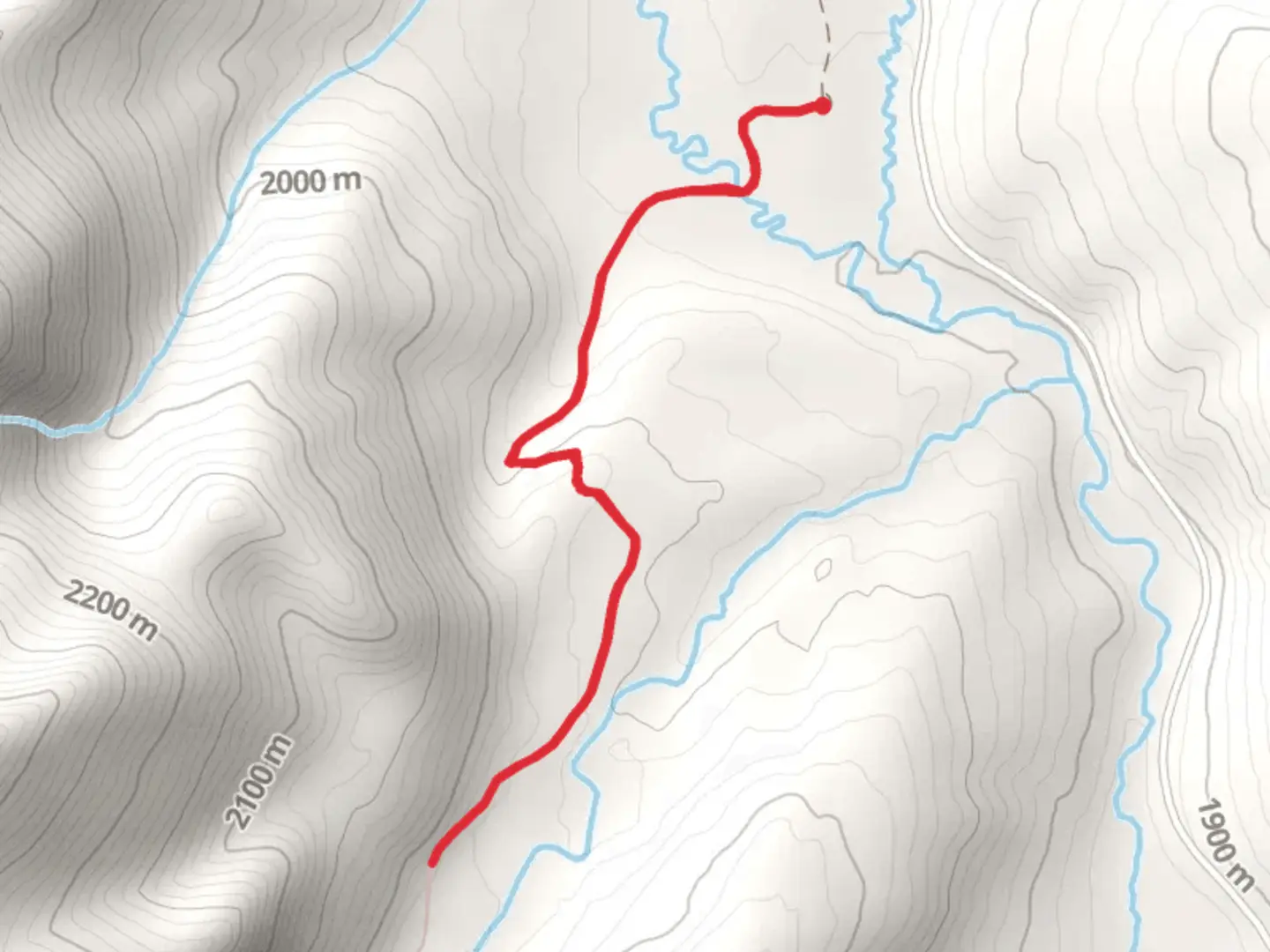 An image depicting the trail Pete Creek Trail and its surrounding area.