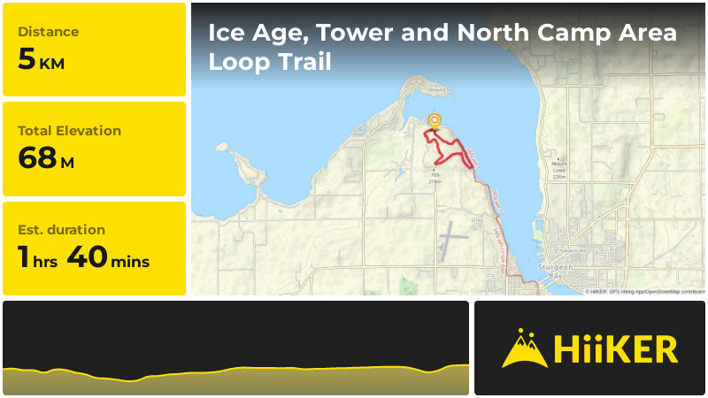 Ice Age, Tower and North Camp Area Loop Trail | Door County | Wisconsi