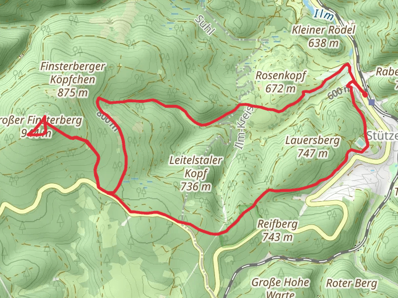 Finsterberghuette, Grosser Fiensterberg and Taubach via Terrainkurweg