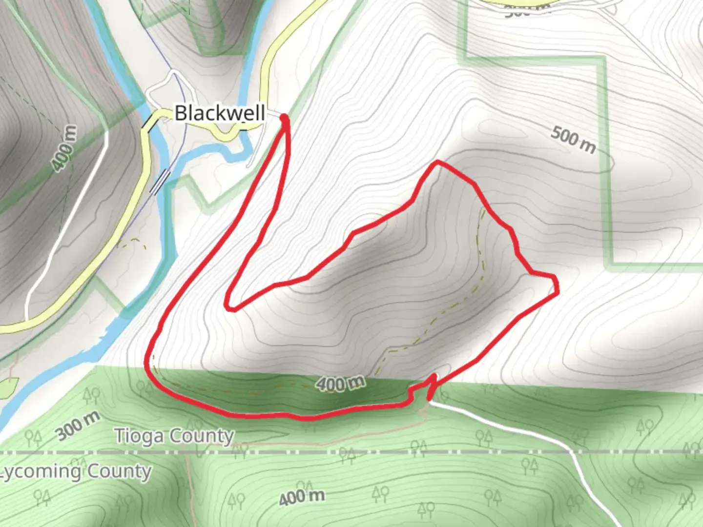 An image depicting the trail Mid-State Loop Trail and its surrounding area.