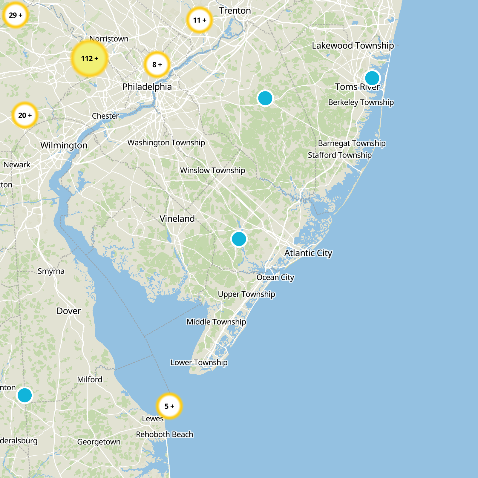Atlantic County Static Map