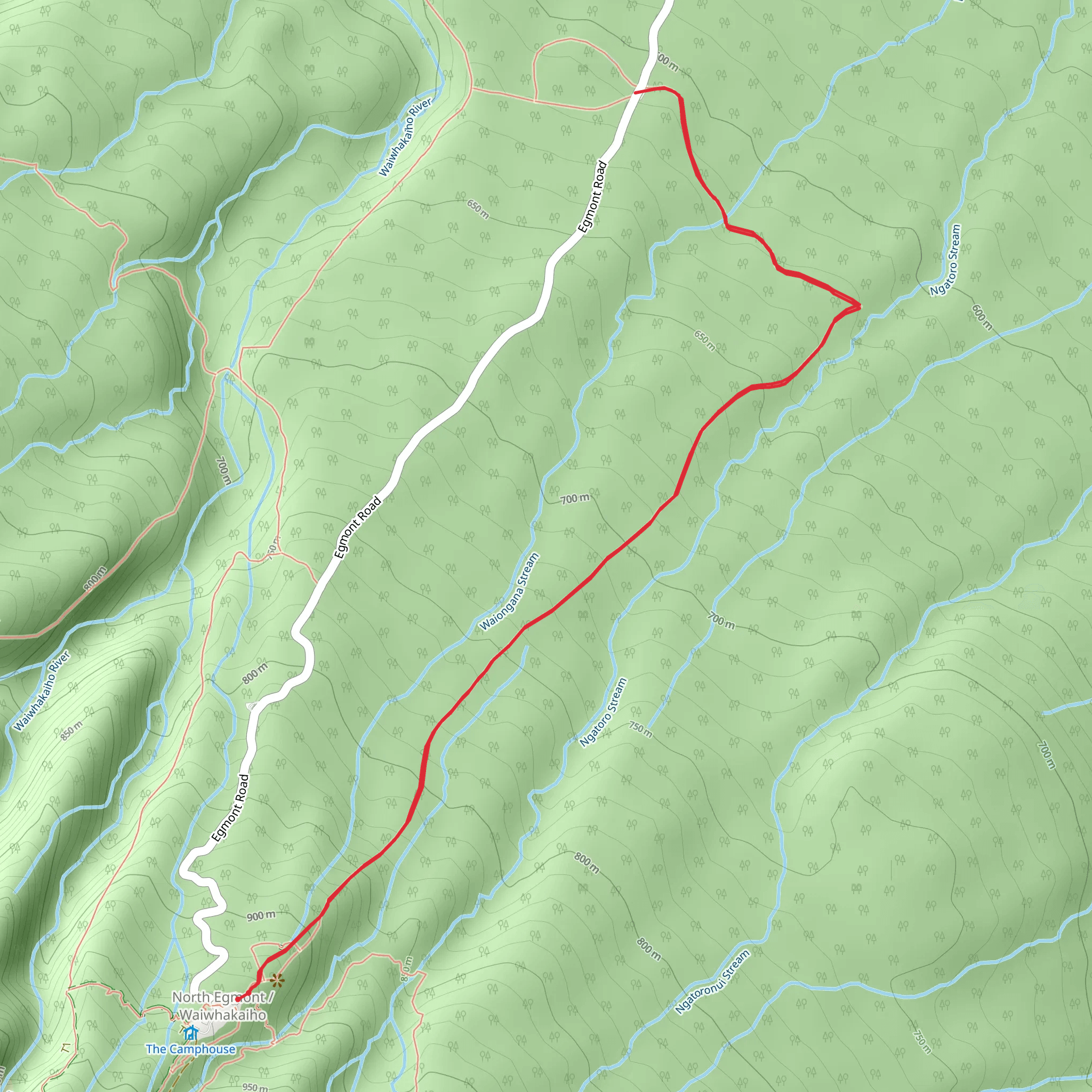 Ahukawakawa Track mobile static map