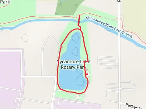 Sycamore Lake Rotary Park Loop