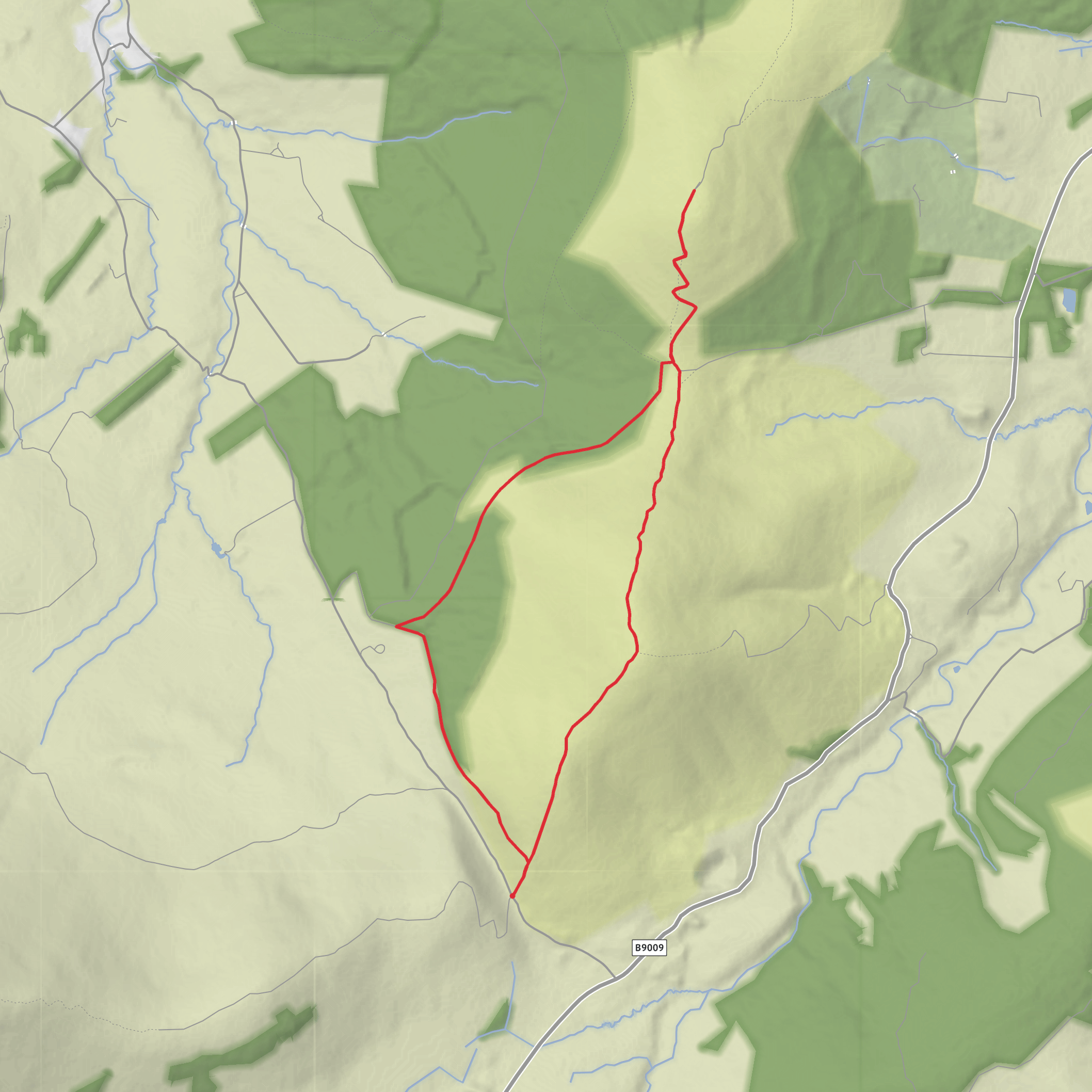 Meikle Conval and Little Conval Loop mobile static map