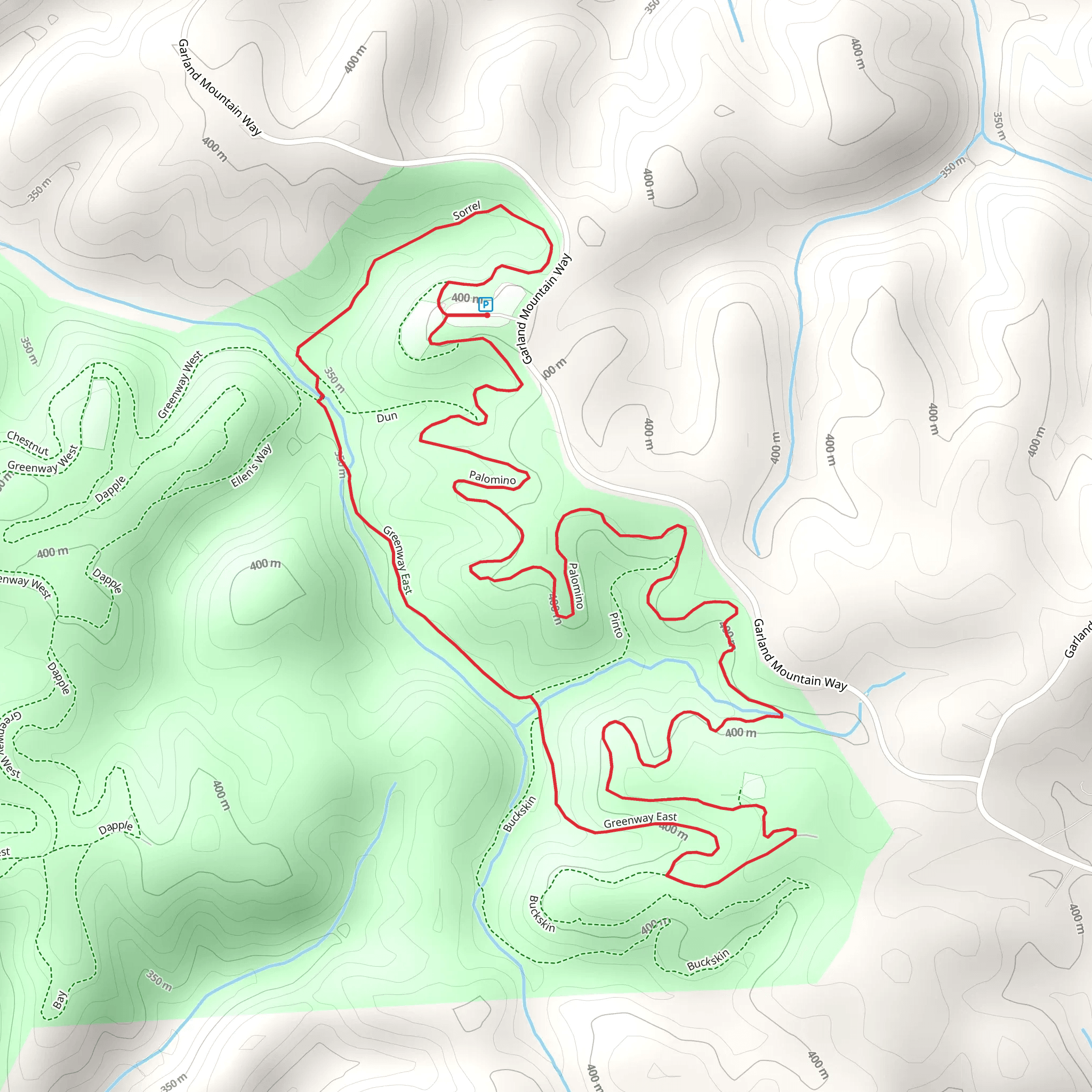 Palomino - Greenway East Loop mobile static map