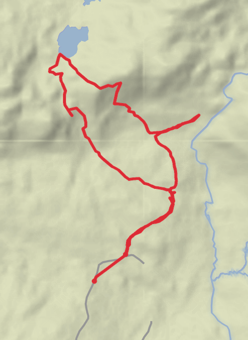 Mares tail waterfall  mobile static map