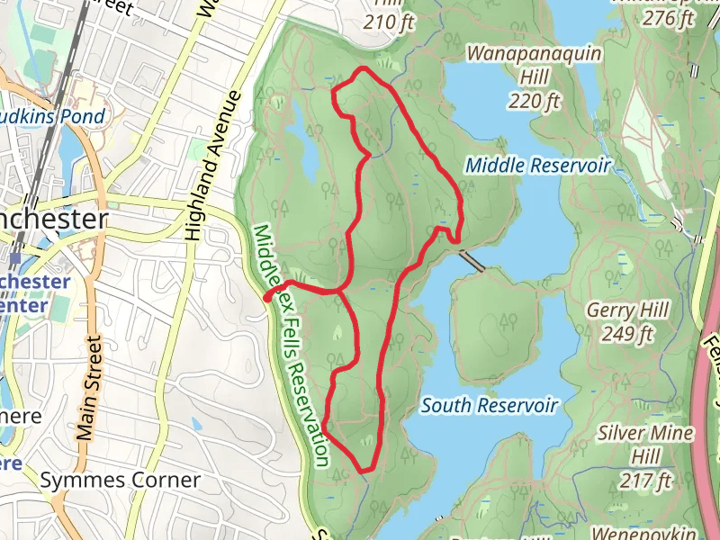 Reservoir Loop Trail from South Border Road