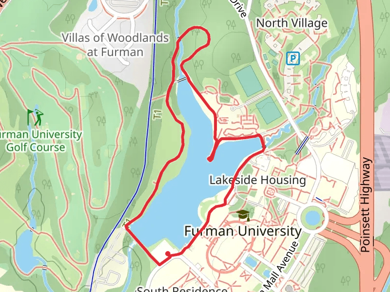 Furman University Lake Loop Trail