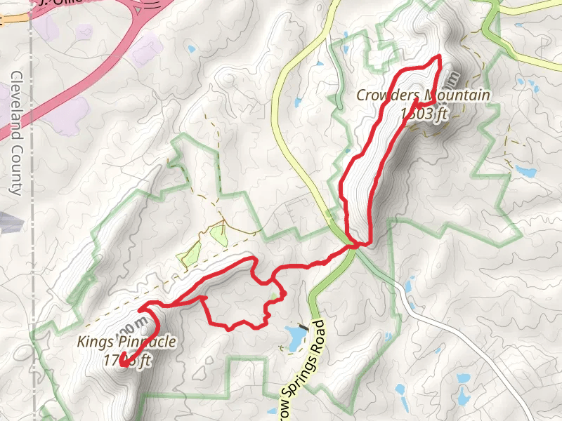 Kings Pinnacle and Crowders Mountain Loop Trail