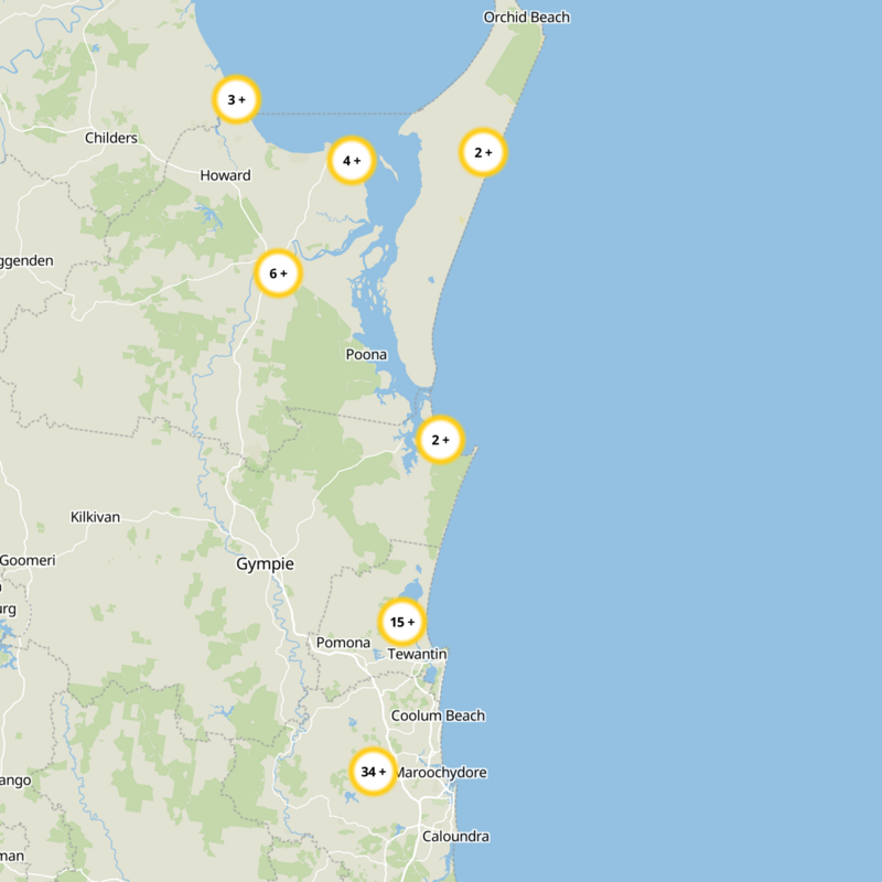 Rainbow Beach Static Map