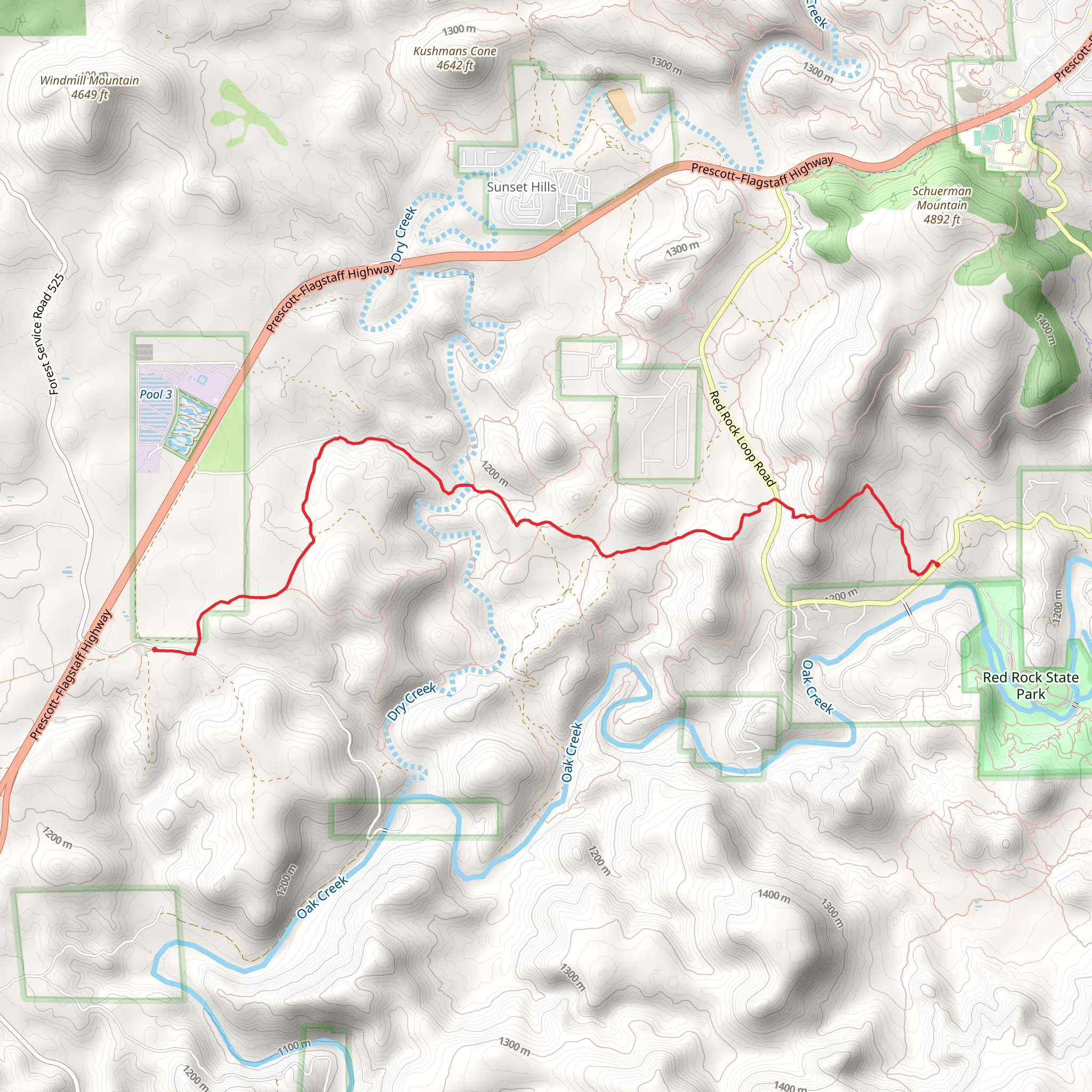 Lime Klin Trail mobile static map