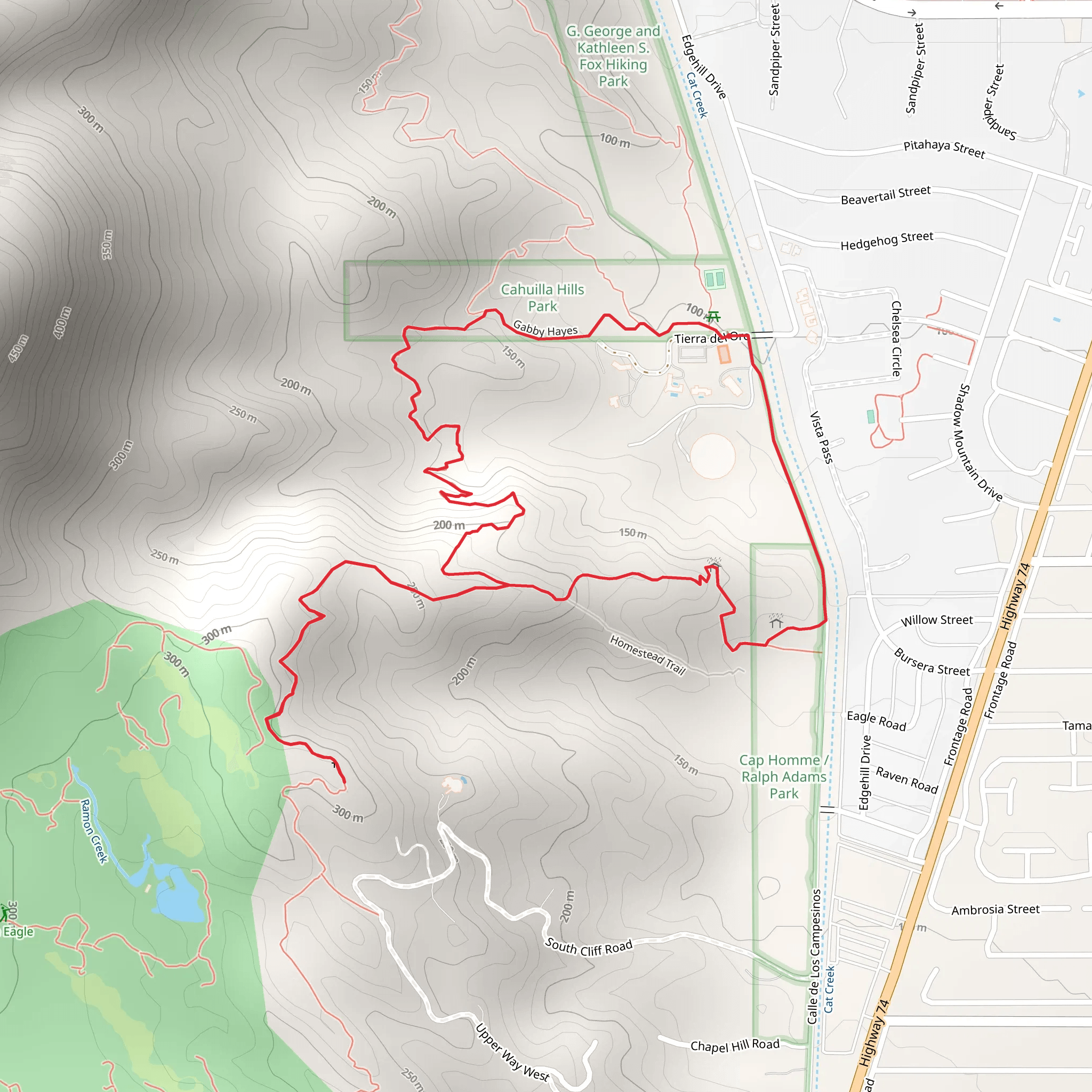 Gabby Hayes - Hopalong Cassidy Loop Trail mobile static map