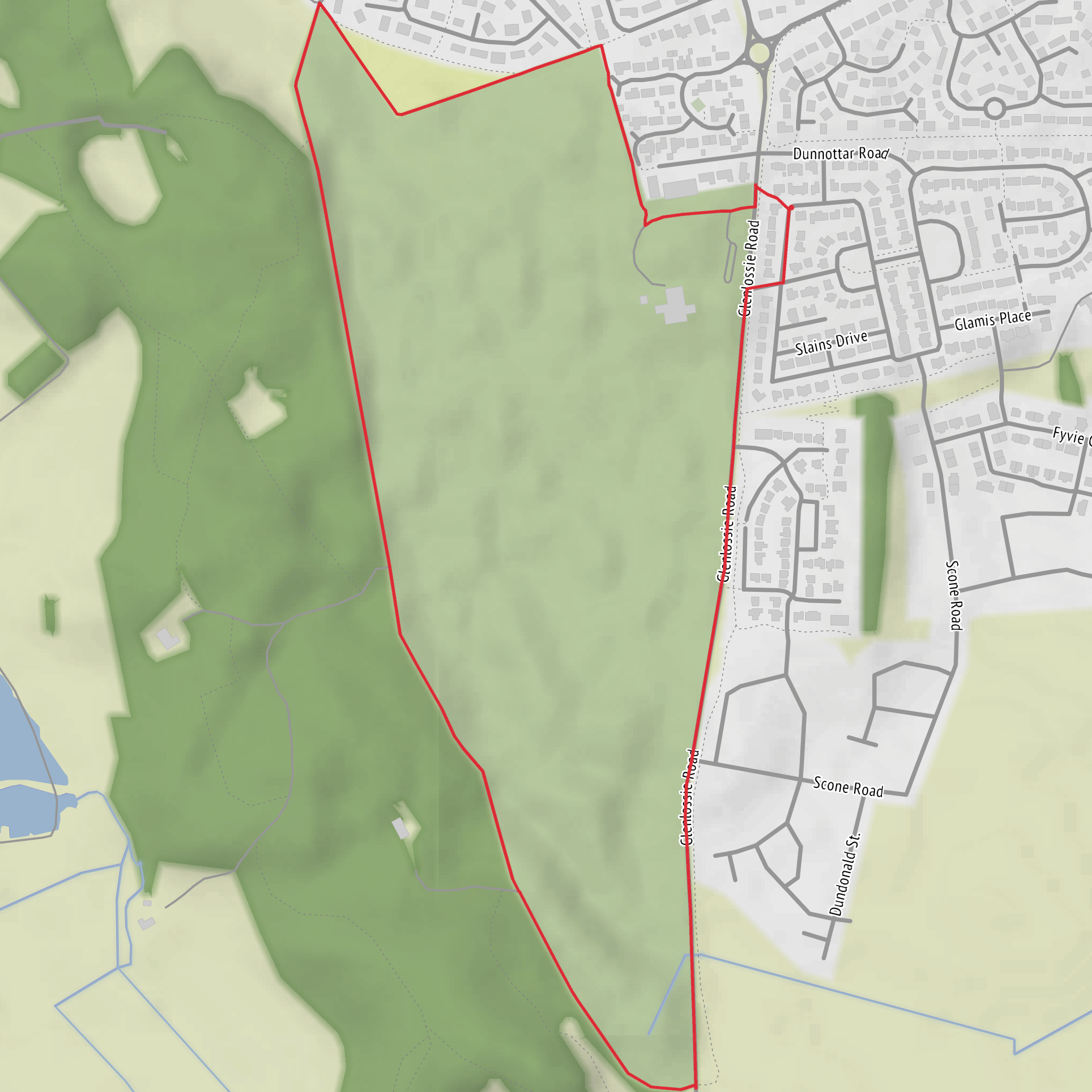 Mayne Woods and Elgin Golf Course mobile static map