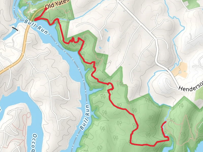 Bull Run Occoquan Trail Out and Back