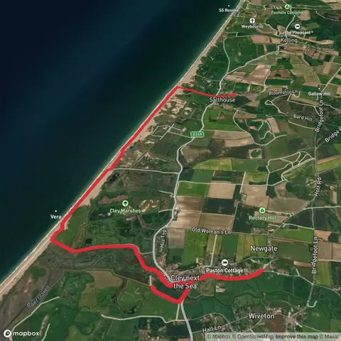 Hike from Cley next the Sea
