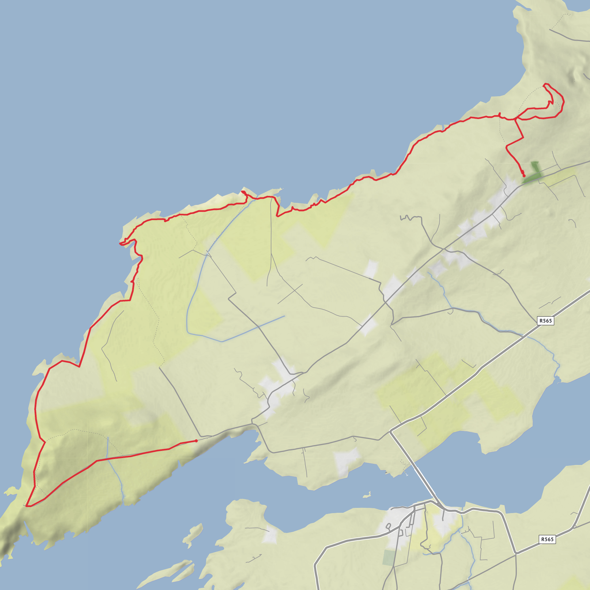 Valentia Island - Bray Head to To Geokaun mobile static map