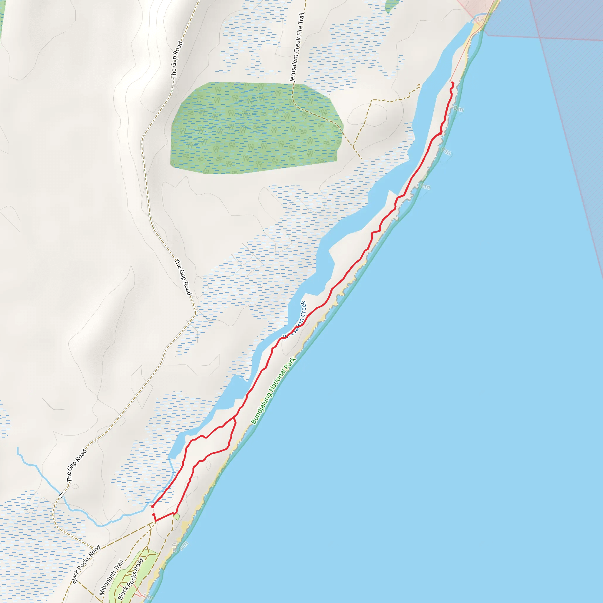 Jerusalem Creek Walk mobile static map