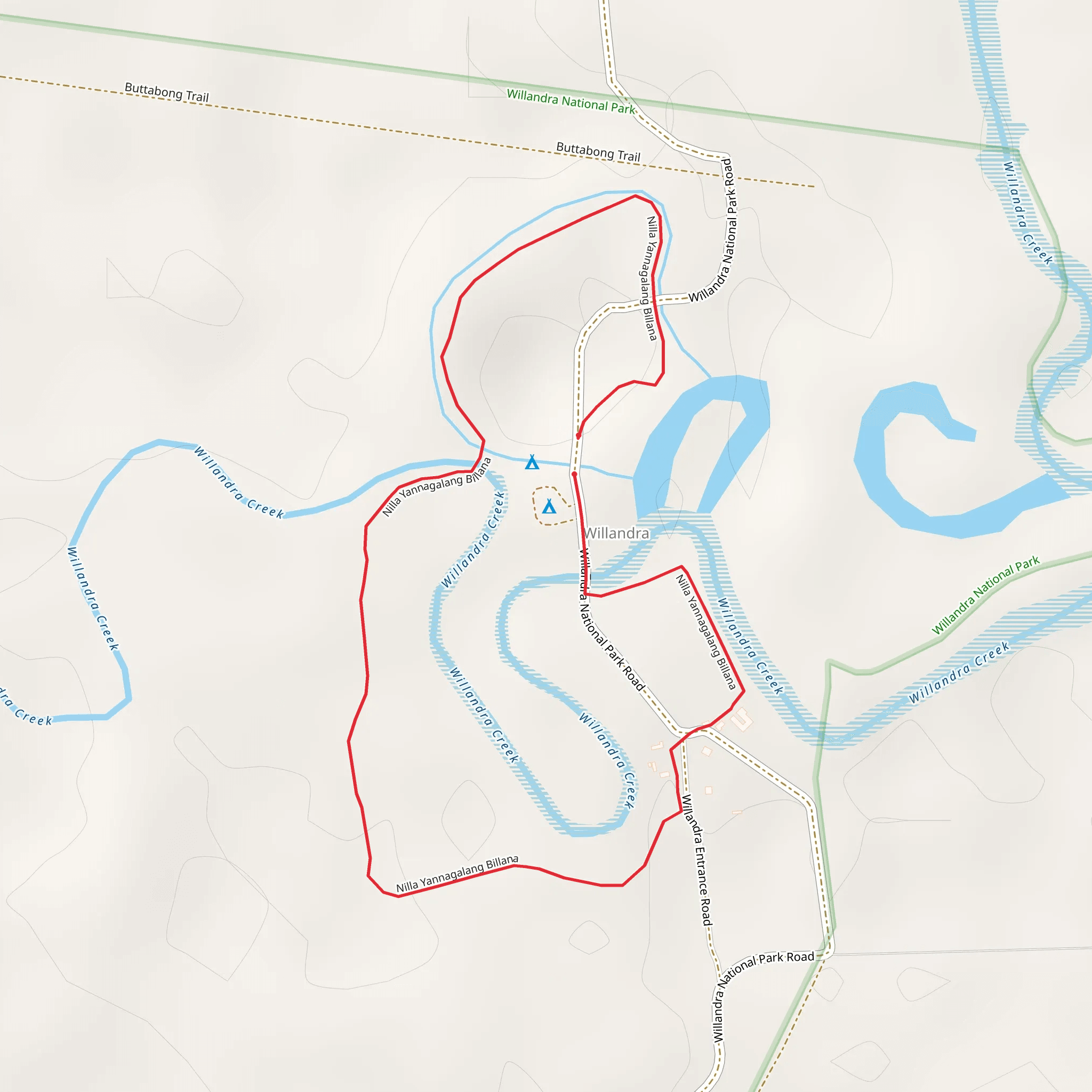 Nilla Yannagalang Billana Walk mobile static map