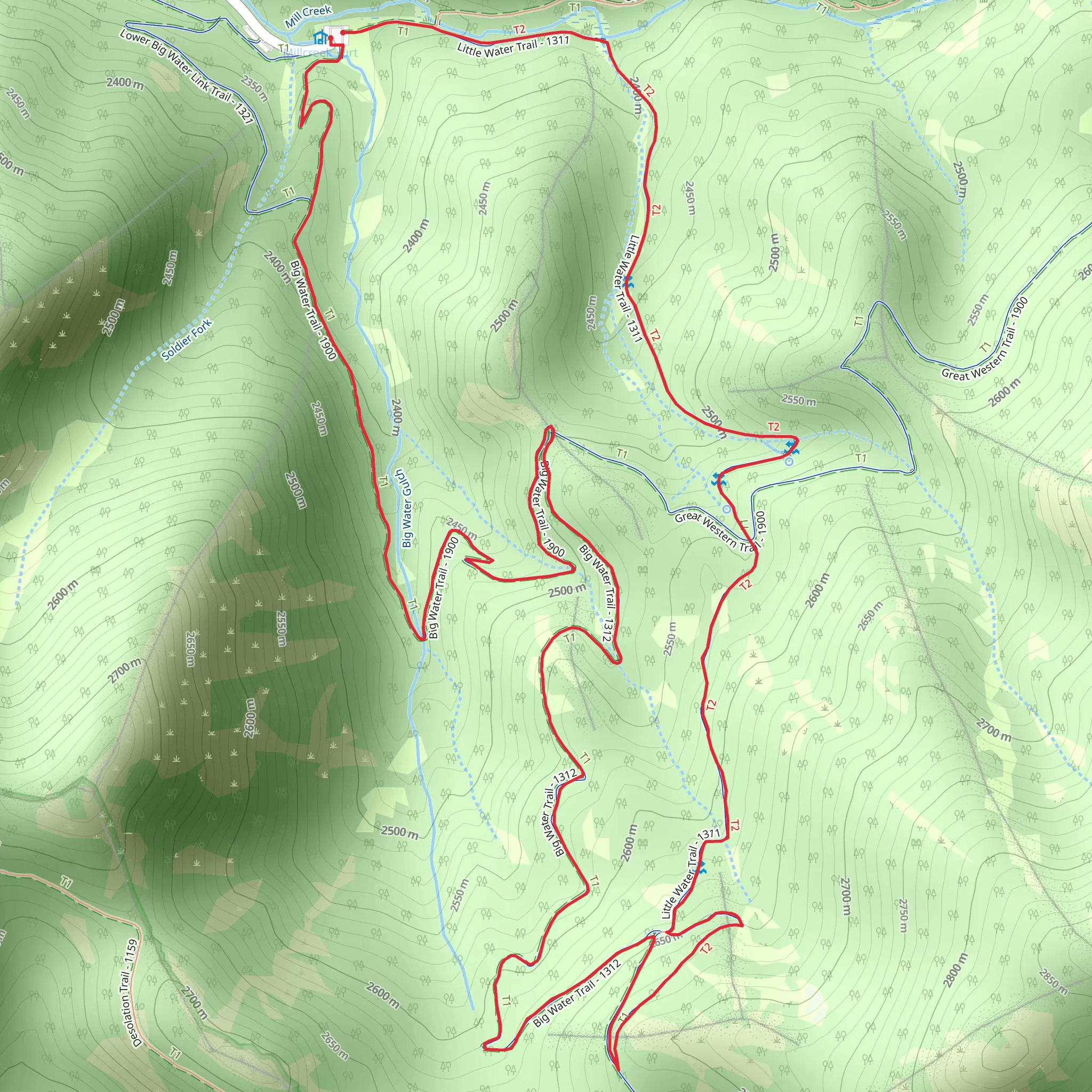 Big Water Trail and Little Water Loop Trail | Salt Lake County | Utah