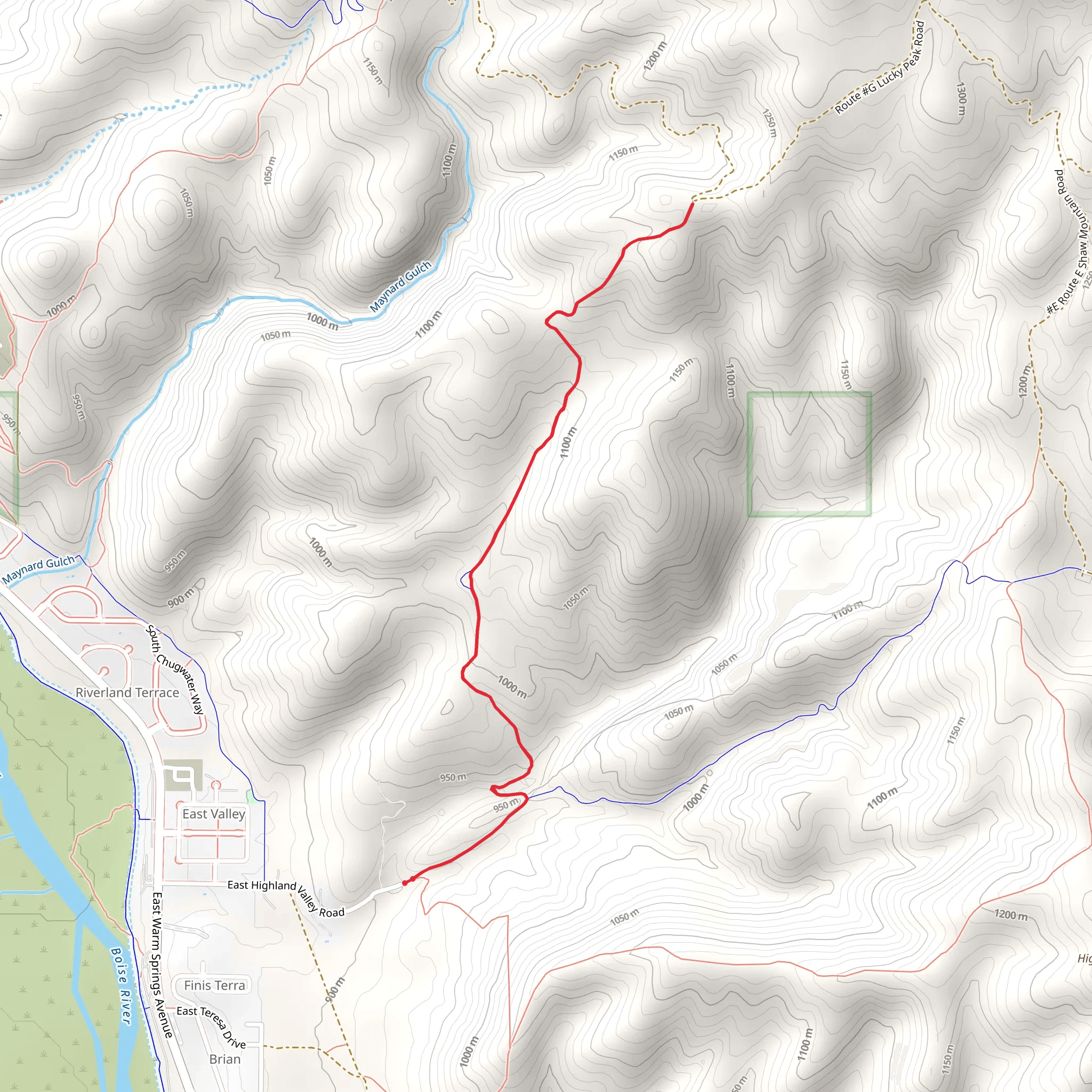 Cobb Out and Back mobile static map