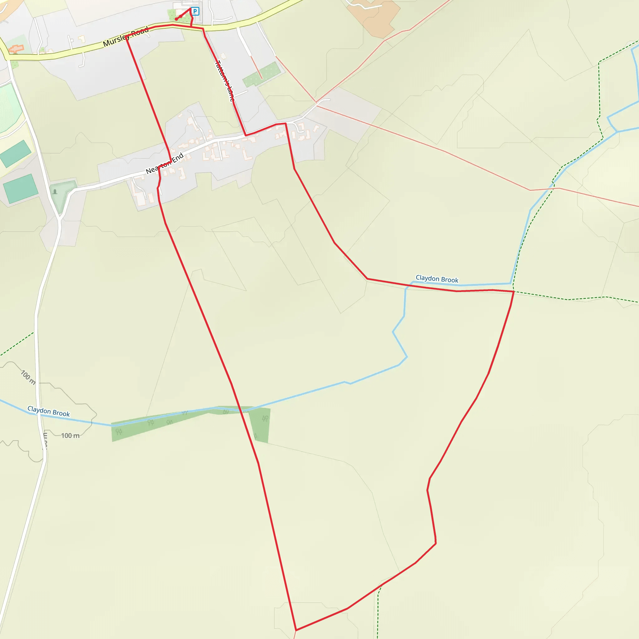 Swanbourne Loop via Cross Bucks Way mobile static map