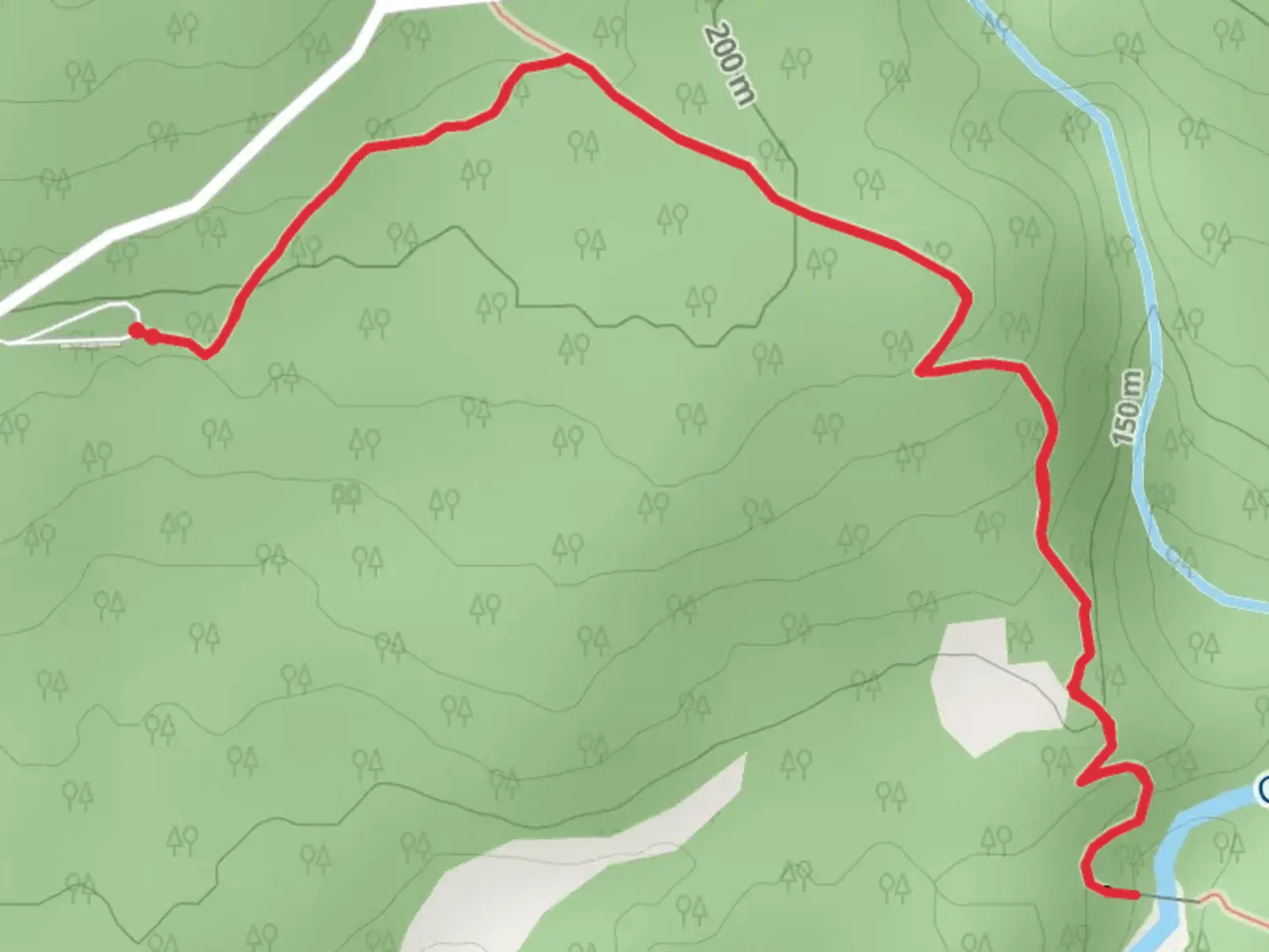 An image depicting the trail Glacier Creek via Winner Creek Trail and its surrounding area.