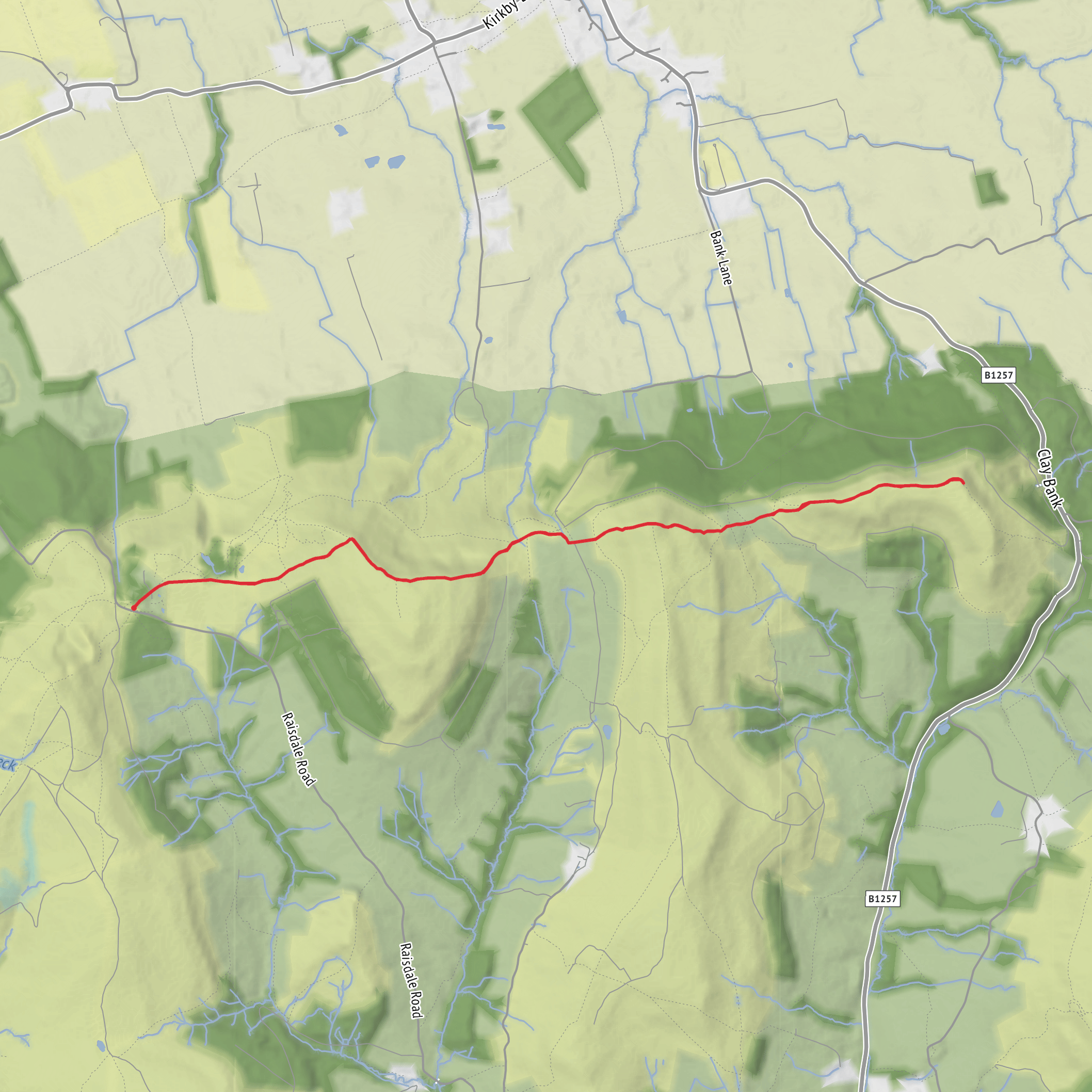 Lordstone to Hasty Bank and White Hill mobile static map