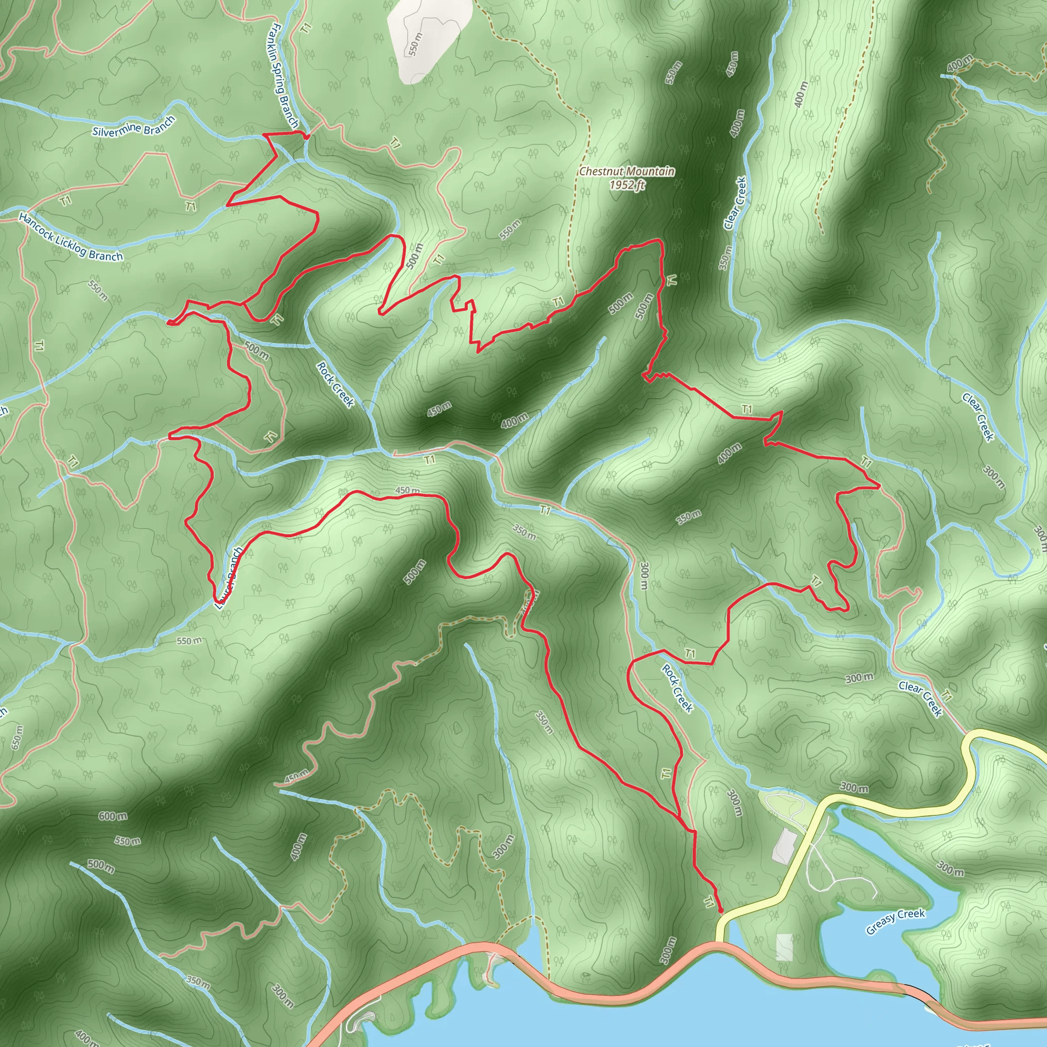 Clemmer and Rim Rock Loop mobile static map