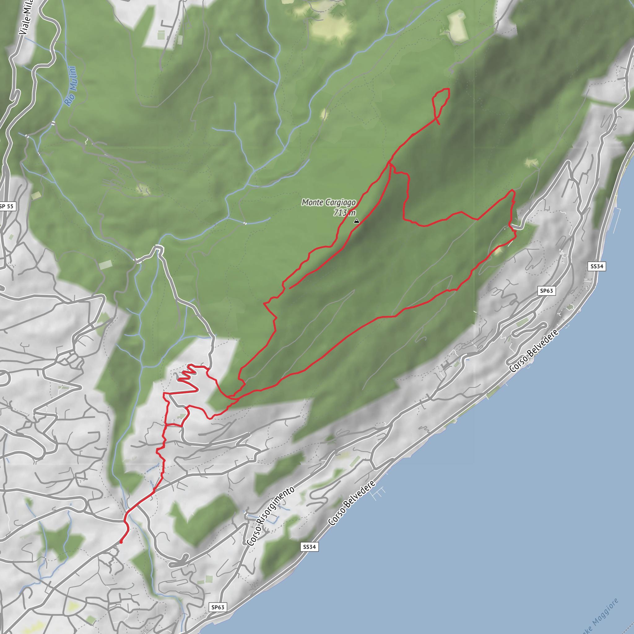 Monte Cargiago e Sacro Monte di Ghiffa mobile static map
