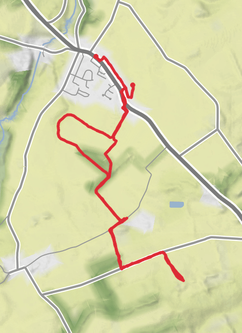 Hike around Pathead  circle mobile static map