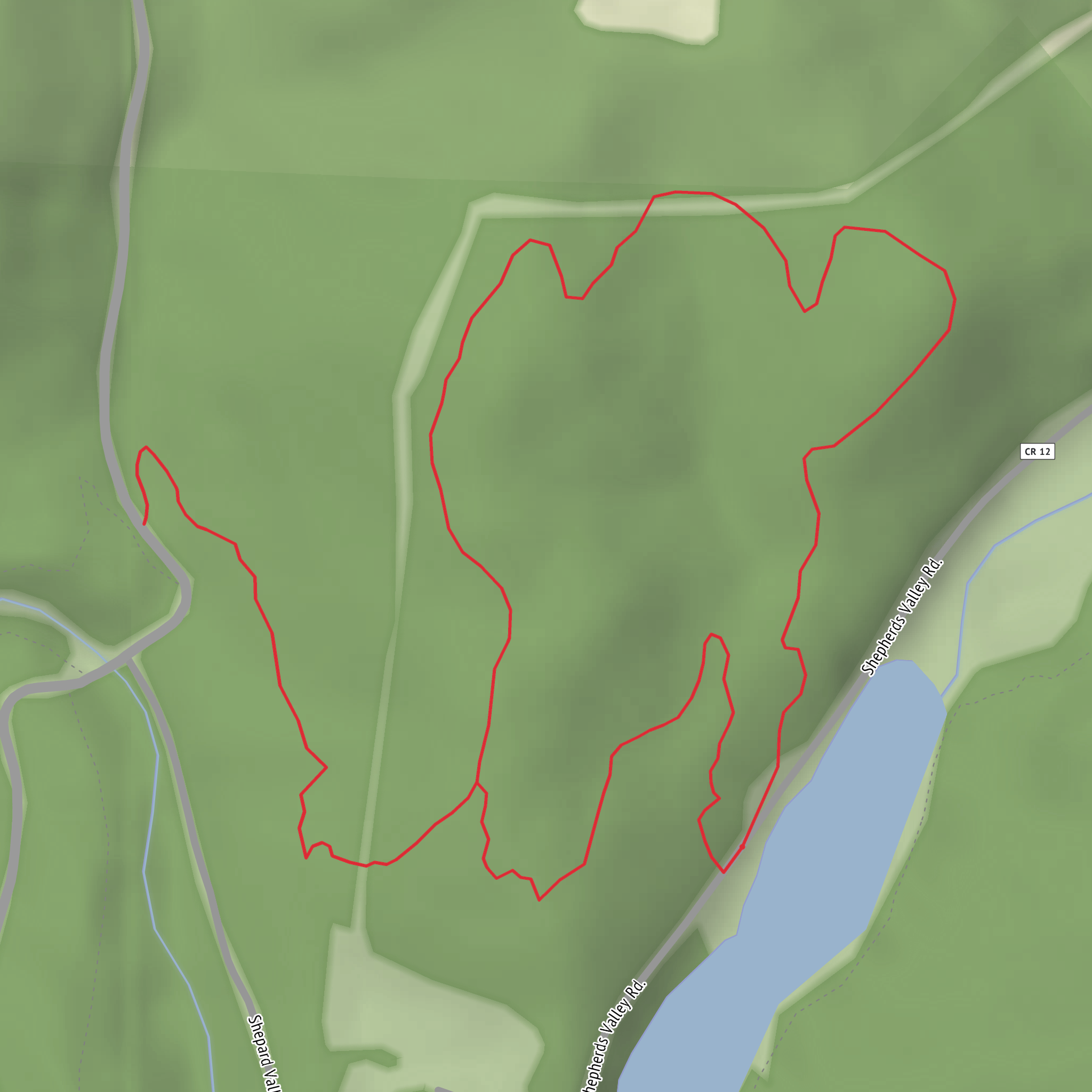 Maple Loop Trail mobile static map