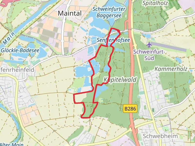 Senftenhofsee and Kleiner Taennigweiher via Verwunschen