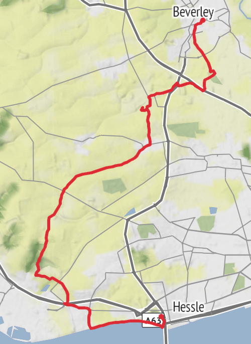 Beverley Twenty - Eighteen  Mile Route mobile static map